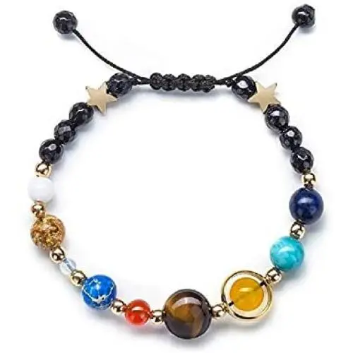 Solar System Bracelet Beaded Universe Galaxy The Eight Planets Guardian Star Natural Stone Beads Rope Woven Bracelet Bangle Jewelry Gifts for Women Girls Solar System Bracelet Beaded Universe Galaxy The Eight Planets Guardian Star Natural Stone Beads Rope Woven Bracelet Bangle Jewelry Gifts for Women Girls