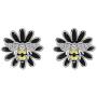 Emibele Earrings, 925 Sterling Silver Needle Zircons Inlaid Small Bees Earrings for Women, Fashion Jewelry Accessories