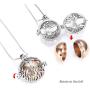 Minicremation Cremation Jewelry Urn Pendant Necklace for Ashes with Hollow Mini Keepsake Urn Memorial Jewelry for Ashes