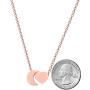 Daughter Necklace I Love You to The Moon and Back Heart & Moon Pendant Necklace, Birthday, Graduation Jewelry Gifts for Girls, Teens, Women