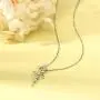 ATTRACTTO S925 Sterling Silver Faith Cross Necklace, Wing Pendants, Sunflower Cross Jewelry for Women Girls 18K Platinum Plated Necklaces with Gift Box
