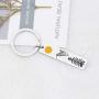 WSNANG Sun and Mountain Keychain Pine Tree Adventure Travel Jewelry Wanderlust Gift Adventure Gift for Outdoor Lovers Nature Lovers
