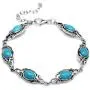 Silvershake 8x6mm Genuine Arizona American Turquoise 925 Sterling Silver Leaf Vintage Inspired 7 to 8.5 Inch Adjustable Bracelet Jewelry for Women Silvershake 8x6mm Genuine Arizona American Turquoise 925 Sterling Silver Leaf Vintage Inspired 7 to 8.5 Inch Adjustable Bracelet Jewelry for Women