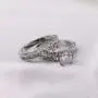 ringheart White Gold Filled Couple Rings Heart Cut Cz Womens Engagement Ring Sets Man Wedding Ring (Please Buy 2 Rings for 1 Pair) ringheart White Gold Filled Couple Rings Heart Cut Cz Womens Engagement Ring Sets Man Wedding Ring (Please Buy 2 Rings for 1 Pair)
