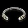 Twisted Cable Bracelet with Composite Shell Pearl Antique Cuff Bracelets for Women Adjustable Bangle Bracelet Twisted Cable Bracelet with Composite Shell Pearl Antique Cuff Bracelets for Women Adjustable Bangle Bracelet