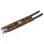 Nsitbbuery Hip Hop Jewelry Cross/Dragon/Skull Pattern Metal Belt Buckle Bracelet Wide Leather Wristband Bracelet