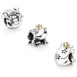 MiniJewelry Compatible with Pandora Charms Bracelets Unicorn Charm Frog Charm Honey Bee Charm Animal Lucky Charm for Girls Boys