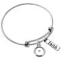 Uloveido Christian Bracelet Faith Bracelet Mustard Seed Faith Adjustable Bangle Religious Jewelry Gifts for Men and Women 2.5 inch