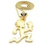 GWOOD Juggalo with Cleaver Pendant 30 Inch Long Box Link Necklace
