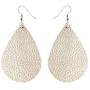 Delicate 3 Pairs Leaf Teardrop Earring Genuine Gold Silver Leather Leopard Print Lightweight Dangle Earrings Women Jewelry Set