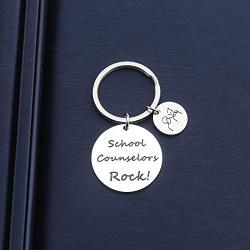 SIDIMELO End of Year Gift for Teacher Graduation Jewelry Teacher Appreciation Gift School Counselors Rock Keychain Gift