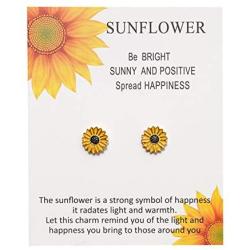 cmoonry Handmade Boho Style Sunflower Bracelet Friendship Jewelry for Women Girl Gift for Family Friends