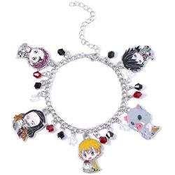 retsamradassaT Demon Slayer Kimetsu no Yaiba Bracelet Jewelry Pendant Charm