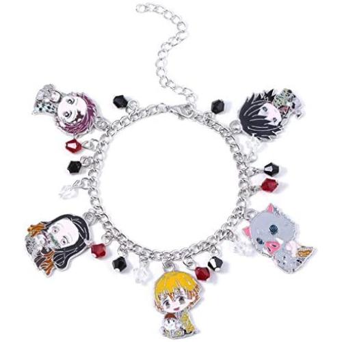 retsamradassaT Demon Slayer Kimetsu no Yaiba Bracelet Jewelry Pendant Charm
