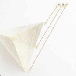 HONEYCAT Delicate Necklace Extender Set 2'', 4'', 6'' or 1'', 3'', 5'' in 18k Gold Plate, 18k Rose Gold Plate, or Silver | Minimalist, Delicate Jewelry