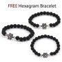 GUNGNEER Star of David Menorah Necklace Stainless Steel Charm Keel Chain Religious Jewish Jewelry for Men Women