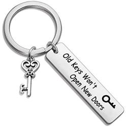 Old Keys Wont Open New Doors Keychain New Me Gift Break Up Gift Divorce Gift Inspirational Keychain for Divorce Party Gift for Best Friend Sister her/ him (old keys KR)