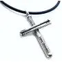 FORGIVEN JEWELRY Baseball Bat Cross Necklace in Silver FORGIVEN JEWELRY Baseball Bat Cross Necklace in Silver