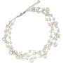 NOVICA White Cultured Freshwater Pearl Multi-Strand Bridal Choker, 15.5'' - 17.5'', Moonlight Glow
