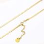 HAWSON Snake Chain Necklace for Women Men, 18k Gold Filled Snake Chain Choker, Stacking Layering Necklaces for Girls, Herringbone Chain Necklace, Flat Chain, Strand Collars Choker 16''-24''