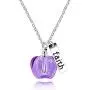 Stainless Steel Faith Pendant Necklace with Mustard Seed in Apple Shape Openable Bottle Case Charms Christian Necklaces Y786 Stainless Steel Faith Pendant Necklace with Mustard Seed in Apple Shape Openable Bottle Case Charms Christian Necklaces Y786