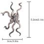 Paialco 925 Sterling Silver Gothic Octopus Ear Cuff Clip On Earring