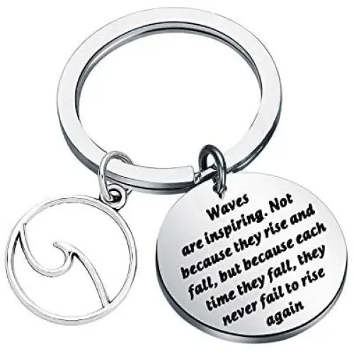 Gzrlyf Ocean Wave Keychain Inspiration Beach Gifts for Beach Lover Ocean Lover Surfer Waves are Inspiring Gzrlyf Ocean Wave Keychain Inspiration Beach Gifts for Beach Lover Ocean Lover Surfer Waves are Inspiring