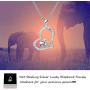 FREECO S925 Sterling Silver Lucky Elephant Love Heart Mother and Daughter Necklace for Women Girls