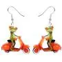 DUOWEI Acrylic Charms Frog Drop Earrings Fancy Cartoon Dangle Jewelry Novelty Party Gifts for Women Lover Teens Kids DUOWEI Acrylic Charms Frog Drop Earrings Fancy Cartoon Dangle Jewelry Novelty Party Gifts for Women Lover Teens Kids