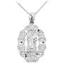 Religious Jewelry by FDJ Blessed Our Lady of Guadalupe Miraculous Medal Charm Necklace in 925 Sterling Silver Religious Jewelry by FDJ Blessed Our Lady of Guadalupe Miraculous Medal Charm Necklace in 925 Sterling Silver