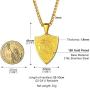 PROSTEEL Saint Michael The Archangel Necklace Pendant & Chain Catholic Religious Jewelry