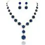 SP Sophia Collection Elegant Womens Round Austrian Crystal Rhinestone Drop Necklace and Stud Post Dangle Earrings Jewelry Set SP Sophia Collection Elegant Womens Round Austrian Crystal Rhinestone Drop Necklace and Stud Post Dangle Earrings Jewelry Set