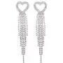 Mlouye Love Heart Long Statement Tassel Earrings Crystal Mlouye Love Heart Long Statement Tassel Earrings Crystal