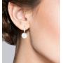 Miabella 925 Sterling Silver Italian High Polished Round Bead Ball Dangle Leverback Earrings for Women 12mm, 14mm Made in Italy