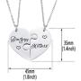 starchenie BFF Best Friend Necklaces for 2/3/4 Girls Fashion Rhinestone Crystal Puzzle Friendship Pendant Necklaces