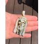 Huge 3'' Solid 925 Sterling Silver Iced Jesus Piece Pendant - Mens - Great for Any Chain! Large Hip HOP Style