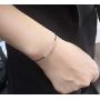 BLM - Black Lives Matter Morse Code Bracelet Beads on Silk Cord Friendship Bracelet Jewelry Gift for Her