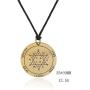 fishhook Key of Solomon The Second Pentacle of Jupiter for Glory,Riches,Tranquility of Mind Necklace