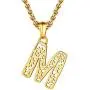 Bandmax A-Z Alphabet Pendant Necklace for Men Boys Women Stainless Steel/18K Gold/Black Plated Waterproof Metal Mechanical Gear 26 Initial Letter Pendant Jewelry Gift with Spiga Chain(Gift Box) Bandmax A-Z Alphabet Pendant Necklace for Men Boys Women Stainless Steel/18K Gold/Black Plated Waterproof Metal Mechanical Gear 26 Initial Letter Pendant Jewelry Gift with Spiga Chain(Gift Box)