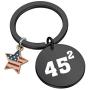 CENWA Pro Trump 45 Squared Trump 2020 Keychain Keep America Great Flag 45 Squared Republican Gift