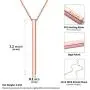 ChicSilver Customizable Vertical Bar Pendant Necklace 925 Sterling Silver Y Necklace Simple Fashion Jewelry Gifts for Women(with Gift Box) ChicSilver Customizable Vertical Bar Pendant Necklace 925 Sterling Silver Y Necklace Simple Fashion Jewelry Gifts for Women(with Gift Box)