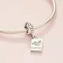 Pandora Jewelry Passport Travel Dangle Cubic Zirconia Charm in Sterling Silver
