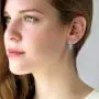Cube Swarovski Crystal Heart Drop Dangle Earrings for Women Sterling Silver Stud Earrings Hypoallergenic Cube Swarovski Crystal Heart Drop Dangle Earrings for Women Sterling Silver Stud Earrings Hypoallergenic