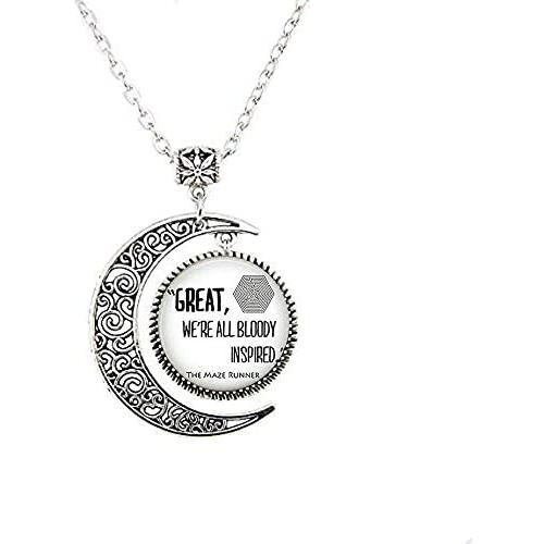 Glass Dome The Maze Runner Pendant Moon Necklace