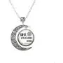 Glass Dome The Maze Runner Pendant Moon Necklace Glass Dome The Maze Runner Pendant Moon Necklace
