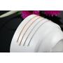 Exquisite Wire Threader Dangle Earrings Curve Twist Shape 18k White Gold Plated Jewelry for Women