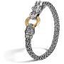 John Hardy Womens Legends Naga Gold & Silver Dragon Bracelet with Gold Ring