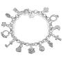 Aeora S925 Silver Thirteen Hanging Pieces Bracelet for Women Gift Bracelets & Bangles Jewelry