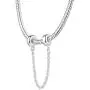 Lovans 925 Sterling Silver Rubber Spacer Stopper Beads Safe Chains for Pandora Bracelets (Silver Chain)