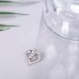 Necklace for Women Infinity Love Heart Cross Rose Flower Womens 925 Sterling Silver Necklace Pendant CZ Diamond Necklace Best Valentines Day for Women Mom